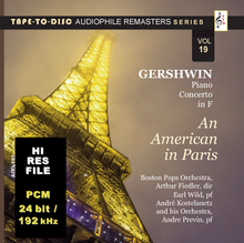 Carica l'immagine nel visualizzatore di Gallery, HI RES FILES: 192 “Tape-to-Disc Remasters” Series. George Gershwin - An American in Paris | Piano Concerto in F - PCM 24/192