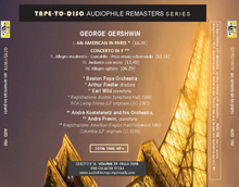 Carica l'immagine nel visualizzatore di Gallery, HI RES FILES: 192 “Tape-to-Disc Remasters” Series. George Gershwin - An American in Paris | Piano Concerto in F - PCM 24/192