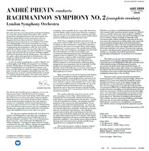 Load image into Gallery viewer, LP 'The Vinyl Collection' André Previn conducts Rachmaninov Symphony n.2 (LP orig. EMI HMV ASD 2889) 1 LP 33 rpm with booklet. LP TVC 006