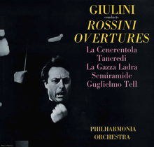 Load image into Gallery viewer, LP 'The Vinyl Collection' Giulini conducts Rossini Overtures Carlo Maria Giulini, dir. (LP orig. EMI Columbia SAX 2560/1) 1 45 rpm LP with booklet. LP TVC 012/1 (Record 1 of SET of 2)