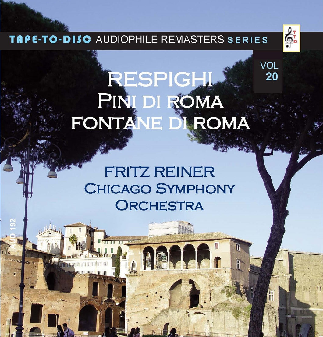 Audiophile sound CD n.193  “Tape-to-Disc Remasters” Respighi - Pini di Roma / Fontane di Roma  Fritz Reiner - Chicago Symphony Orchestra