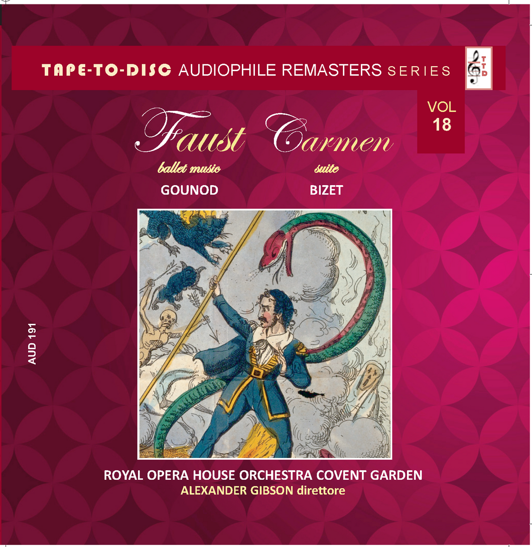 Audiophile sound CD n.191  “Tape-to-Disc Remasters” Faust Ballet Music Gounod - Carmen Bizet