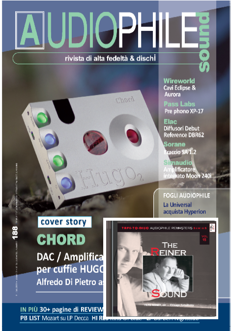 Audiophile sound n.188 (disponibili: ediz. CARTA con e senza CD / ediz. DIGITALE con e senza CD)
