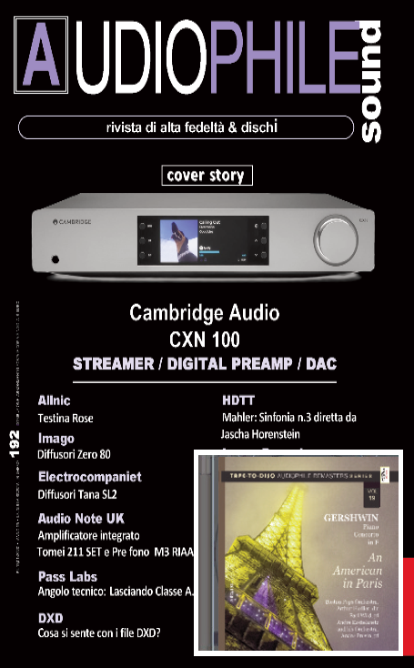 Audiophile Sound n.192 (disponibili: ediz. CARTA con e senza CD / ediz. DIGITALE con e senza CD)