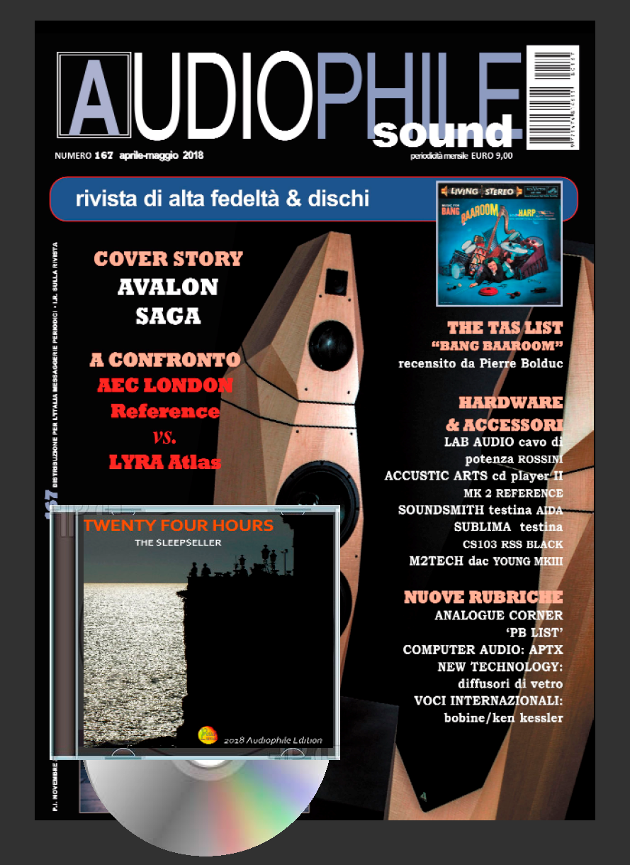 Audiophile sound n.167 (disponibili: ediz. CARTA con CD /  ediz. DIGITALE con e senza CD)