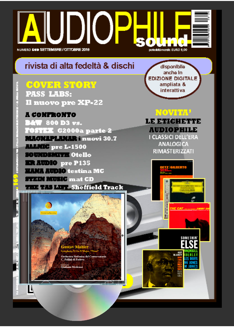 Audiophile sound n.169 (disponibili: ediz. CARTA con CD /  ediz. DIGITALE con e senza CD)