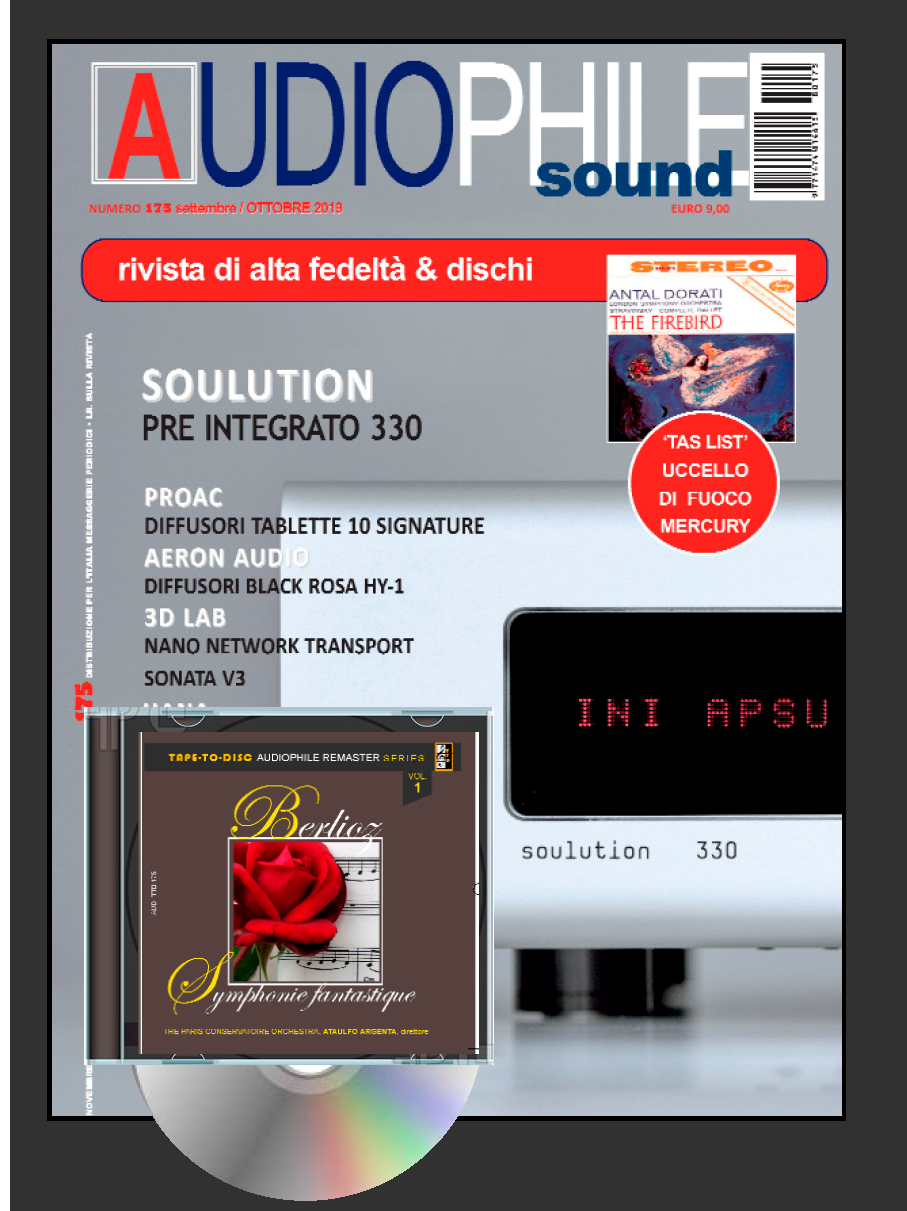Audiophile sound n.175 (disponibili: ediz. CARTA con CD /  ediz. DIGITALE con e senza CD)