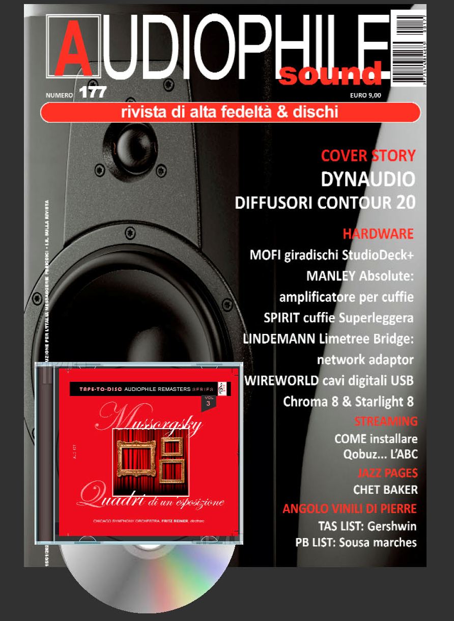 Audiophile sound n.177 (disponibili: ediz. CARTA con CD /  ediz. DIGITALE con e senza CD)