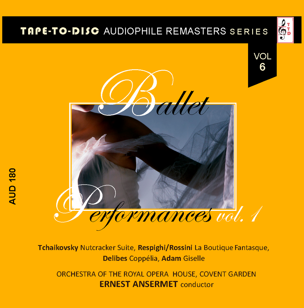 Audiophile sound CD n.180 “Tape-to-Disc Remasters” Series. Ernest Ansermet: Ballet Perfomances vol. 1