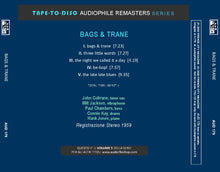 Carica l&#39;immagine nel visualizzatore di Gallery, Audiophile sound CD n.179 “Tape-to-Disc Remasters” Series. Bags &amp; Trane - Jackson &amp; Coltrane
