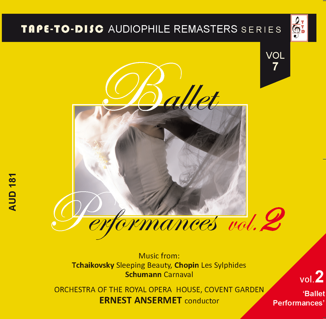 Audiophile sound CD n.181 “Tape-to-Disc Remasters” Series. Ernest Ansermet: Ballet Perfomances vol. 2