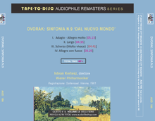 Carica l&#39;immagine nel visualizzatore di Gallery, Audiophile sound CD n.186 “Tape-to-Disc Remasters” Series. Dvorak: Sinfonia n. 9 + Smetana: La Sposa Venduta

