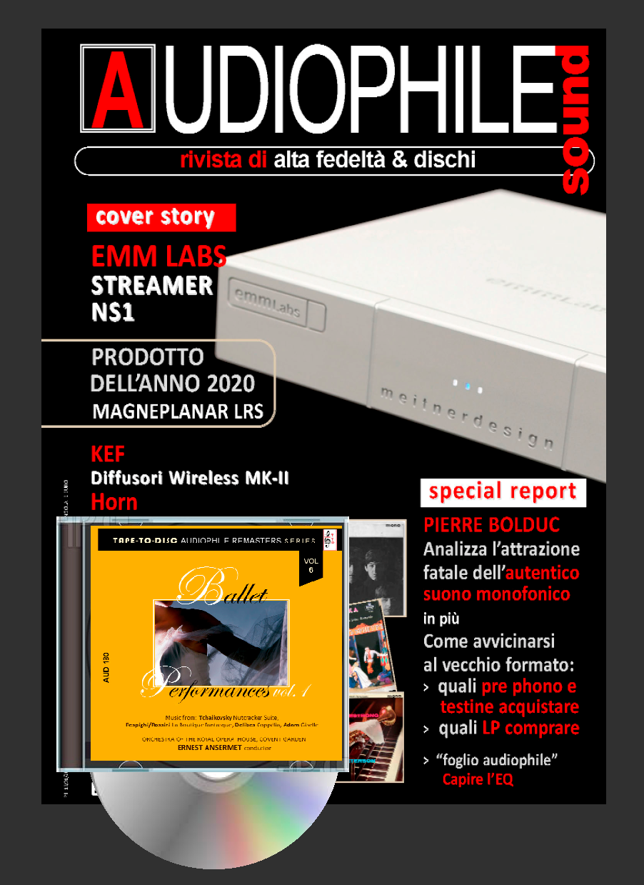 Audiophile sound n.180 (available: PAPER edition with CD / DIGITAL edition with and without CD)