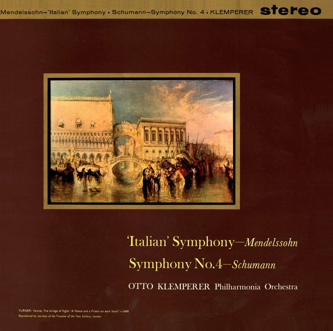 LP 'The Vinyl Collection' Mendelssohn / Schumann Director: Otto Klemperer (LP orig. Columbia SAX 2398) 1 LP 33 rpm with booklet. LP TVC 004