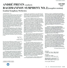 Carica l&#39;immagine nel visualizzatore di Gallery, LP ‘The Vinyl Collection’ André Previn conducts Rachmaninov Symphony n.2 (LP orig. EMI HMV ASD 2889) 1 LP 33 giri con fascicolo. LP TVC 006
