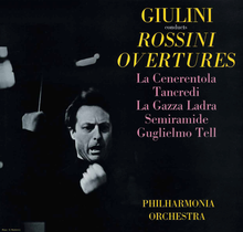 Load image into Gallery viewer, LP &#39;The Vinyl Collection&#39; Giulini conducts Rossini Overtures Carlo Maria Giulini, dir. (LP orig. EMI Columbia SAX 2560/1) 1 45 rpm LP with booklet. LP TVC 012/1 (Record 1 of SET of 2)

