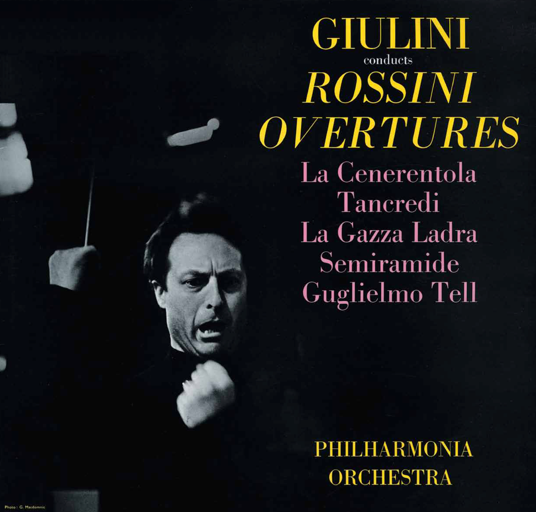 LP 'The Vinyl Collection' Giulini conducts Rossini Overtures Carlo Maria Giulini, dir. (LP orig. EMI Columbia SAX 2560/1) 1 45 rpm LP with booklet. LP TVC 012/1 (Record 1 of SET of 2)