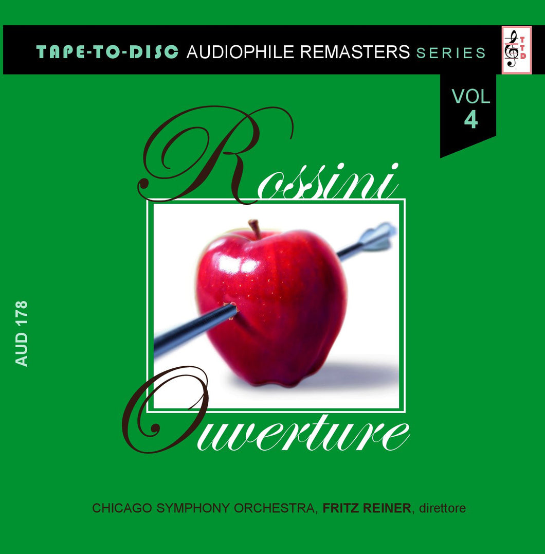 Audiophile sound CD n.178 “Tape-to-Disc Remasters” Series. Rossini - Ouverture
