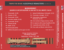 Load image into Gallery viewer, Audiophile sound CD n.177 “Tape-to-Disc Remasters” Series. Musorgskij - Pictures of an exhibition
